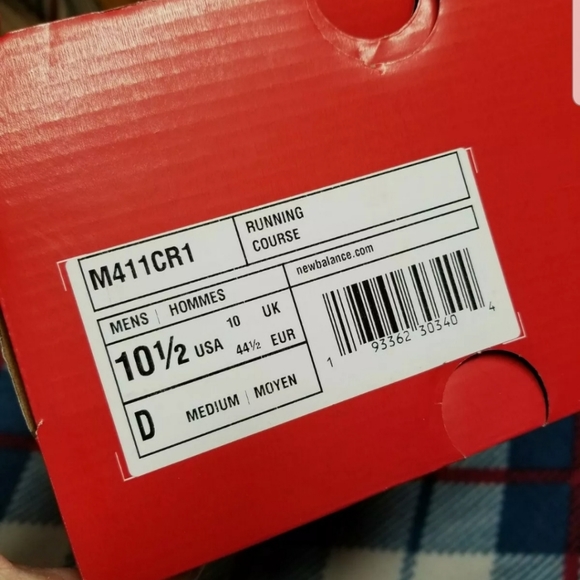 New Balance Men's Size 10.5 D Sneakers M411CR1 Red - Picture 2 of 6